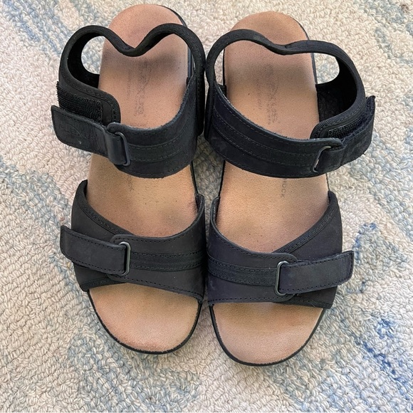 FLEXUS BY SPRING STEP BLACK HOOK & LOOP COMFORT WALKING SANDALS SIZE 8.5 - Picture 3 of 8
